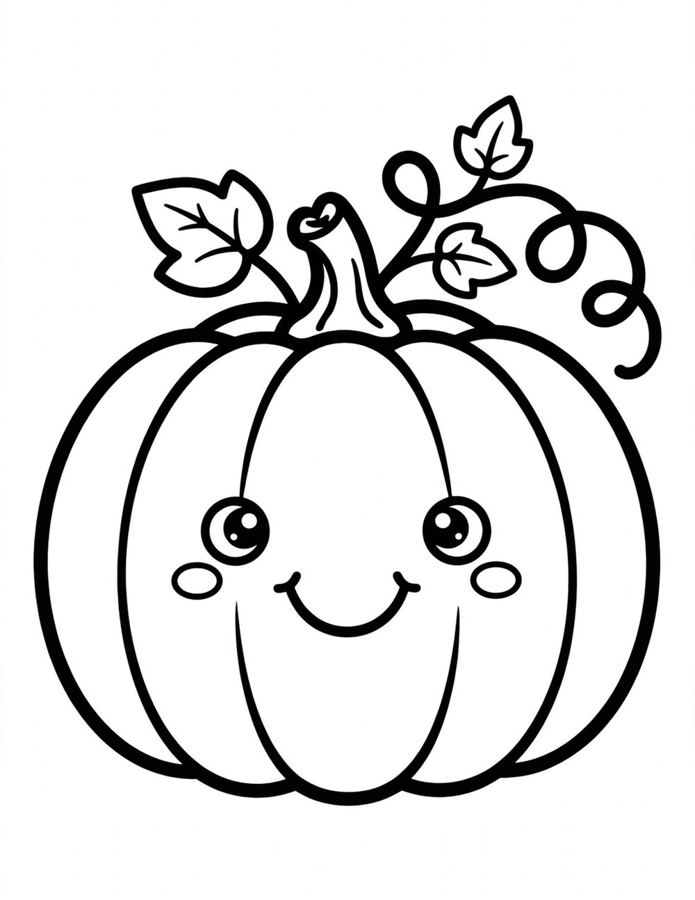 Free printable cute thanksgiving coloring page