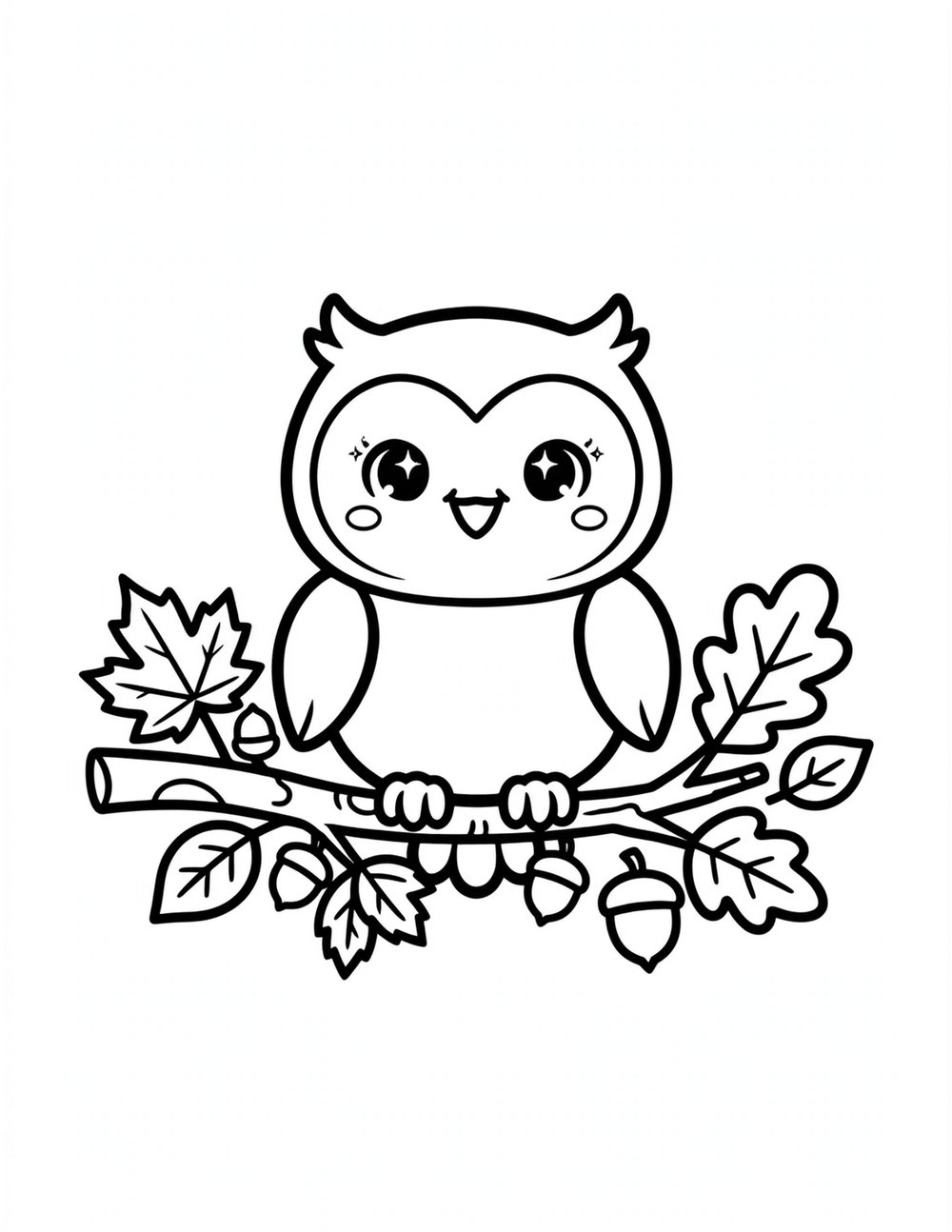 Free cute thanksgiving coloring sheet to print and color (sample 2 of 2)