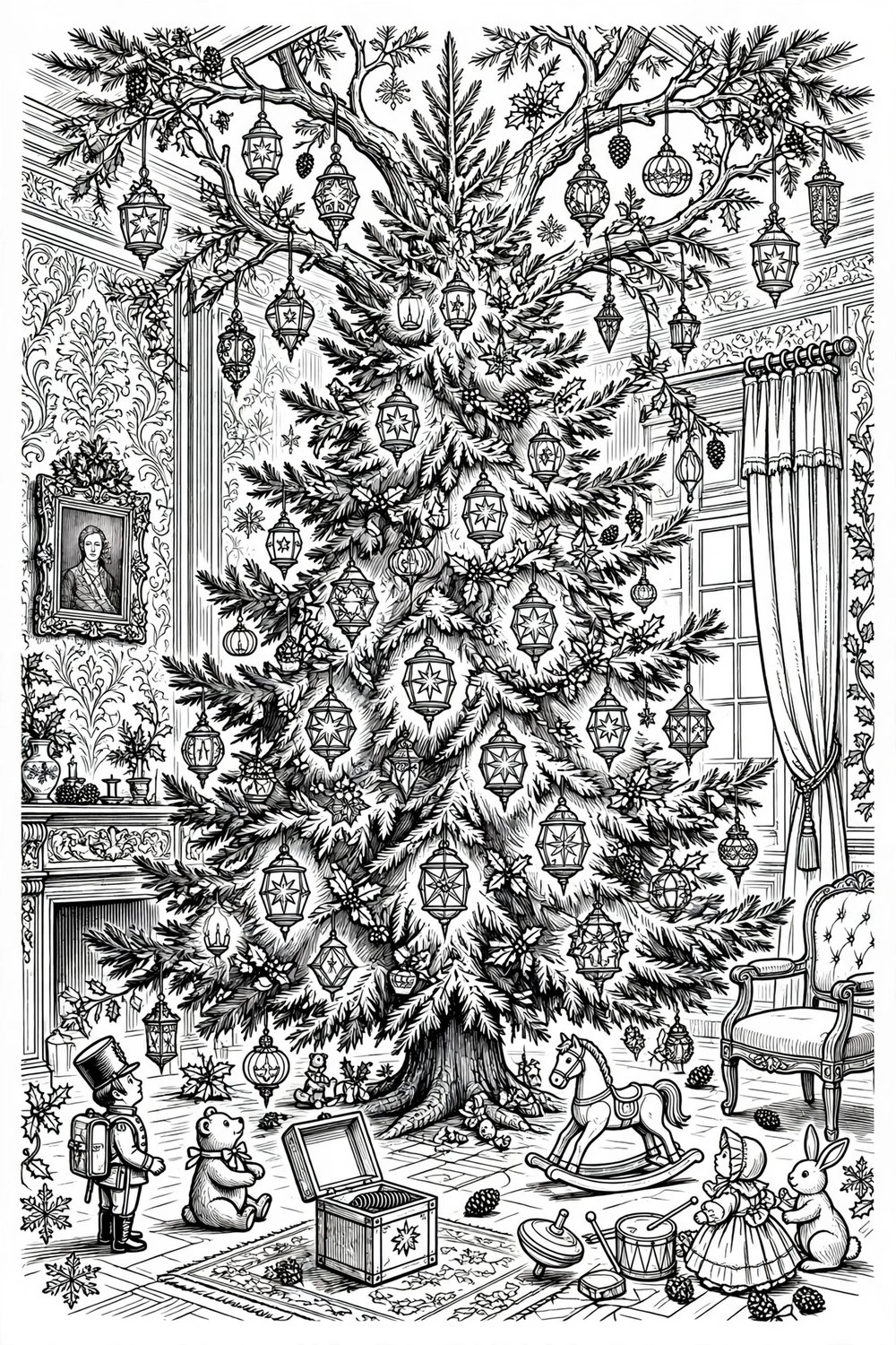 Free printable nutcracker coloring page