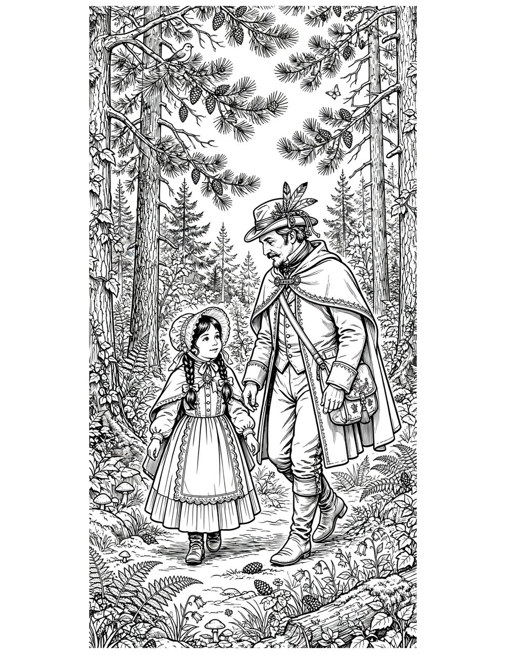 Free printable snow white coloring page